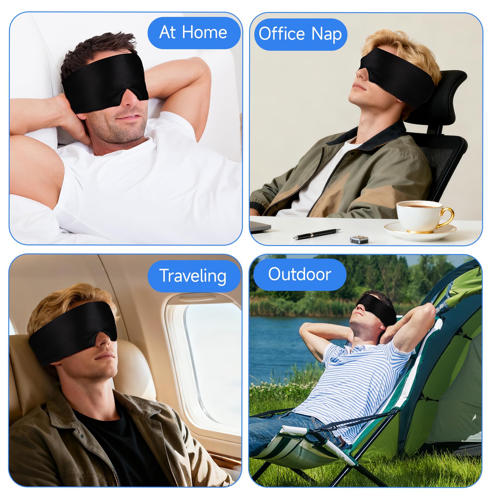 WM Western Miracle Silk Sleep Mask hypoallergenic and fade-resistant for sensitive skin.