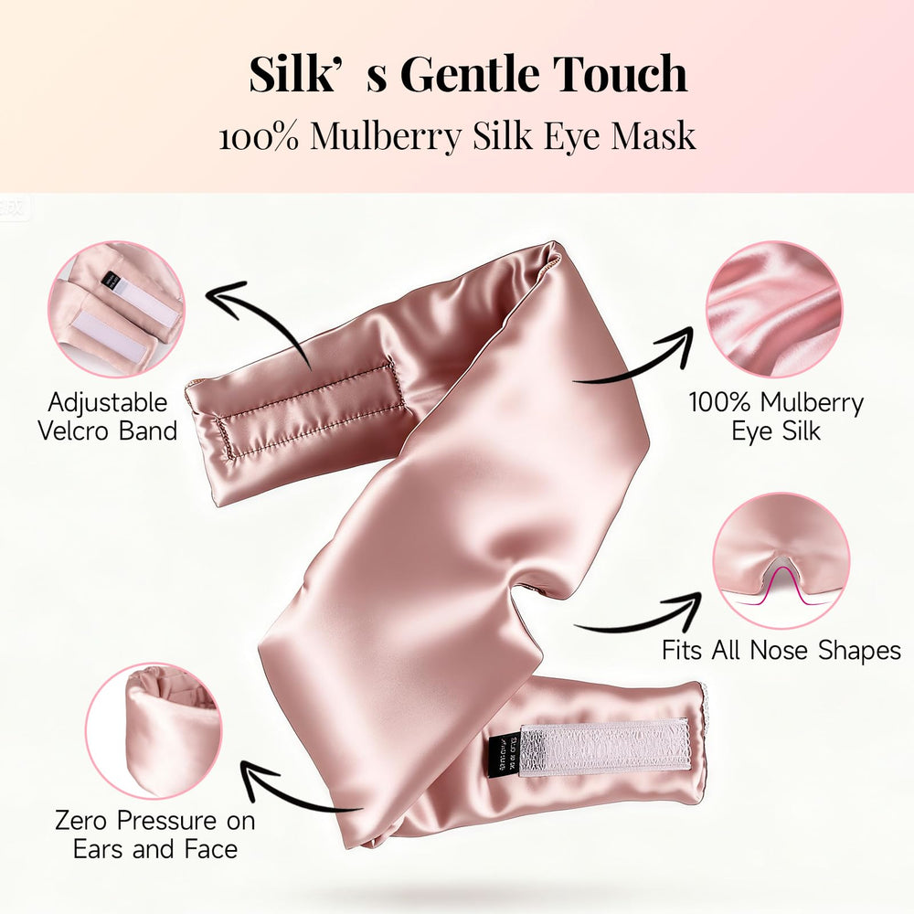 WM Western Miracle Silk Sleep Mask low-pressure comfort without indentations