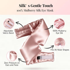 WM Western Miracle Silk Sleep Mask low-pressure comfort without indentations