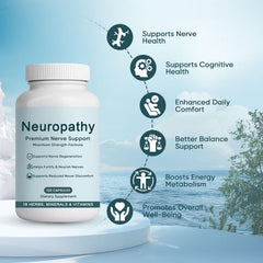 WNOHIQ NerveBright packaging highlighting a clean, non-GMO formula.