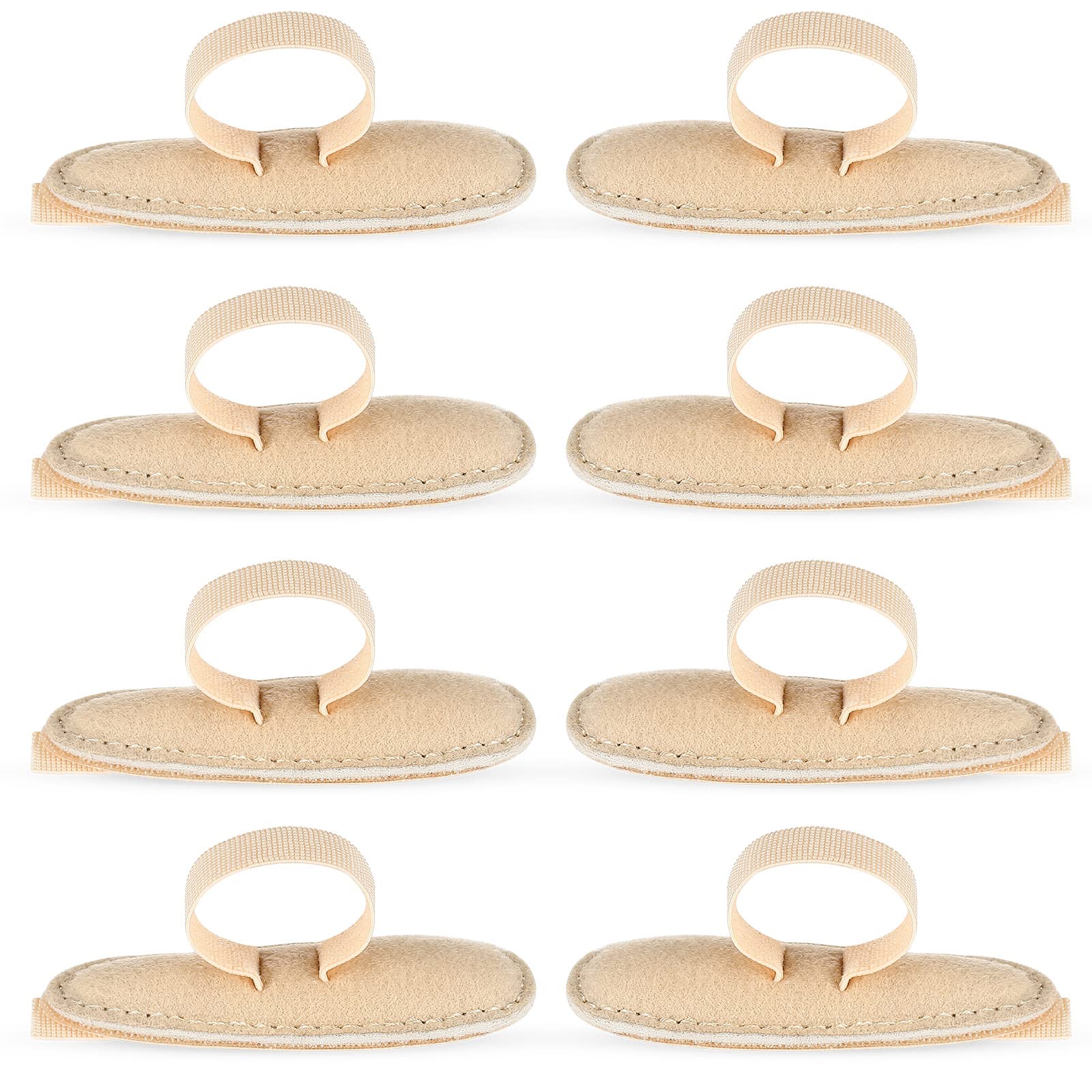 Woanger hammer toe cushion left beige closeup showing comfort and support.