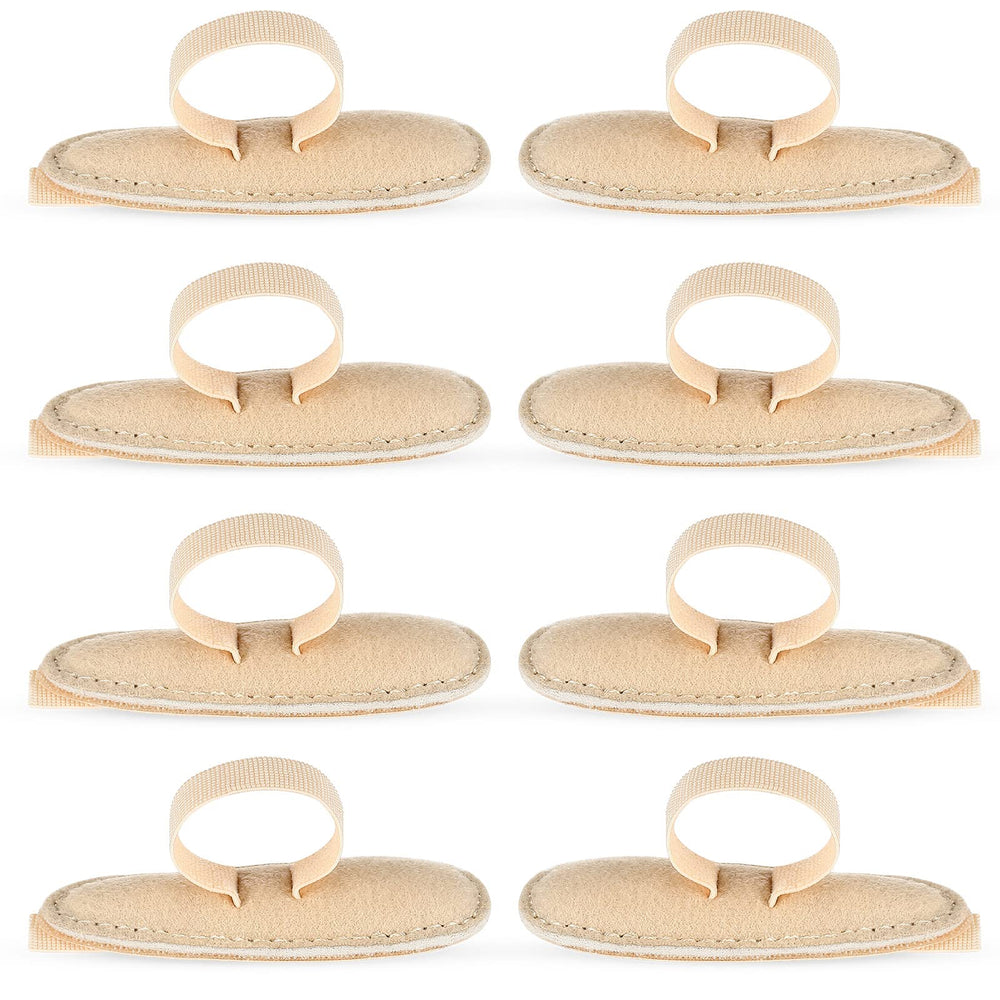 Woanger hammer toe cushion left beige closeup showing comfort and support.