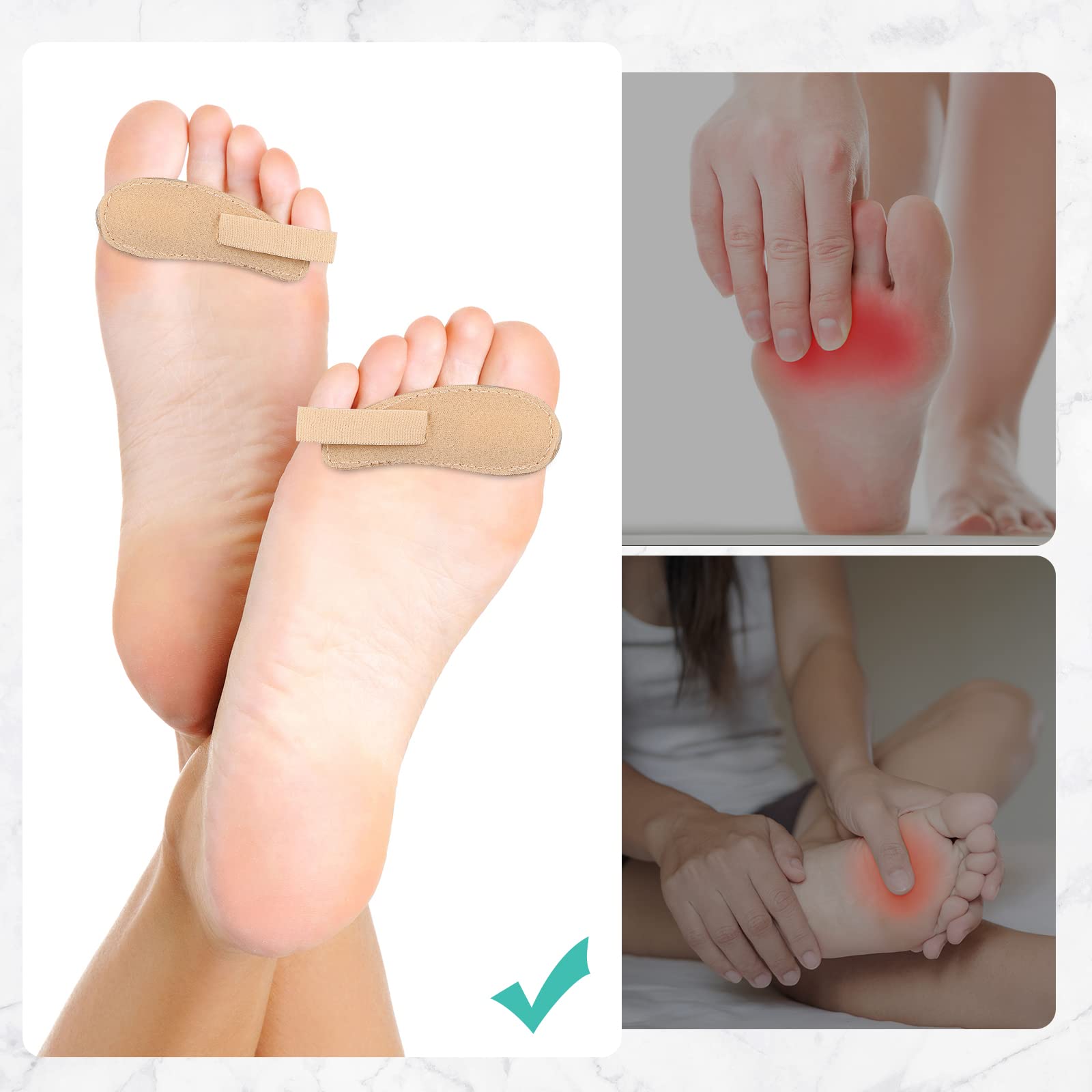 Woanger toe straightener elastic band detail highlights secure toe support.