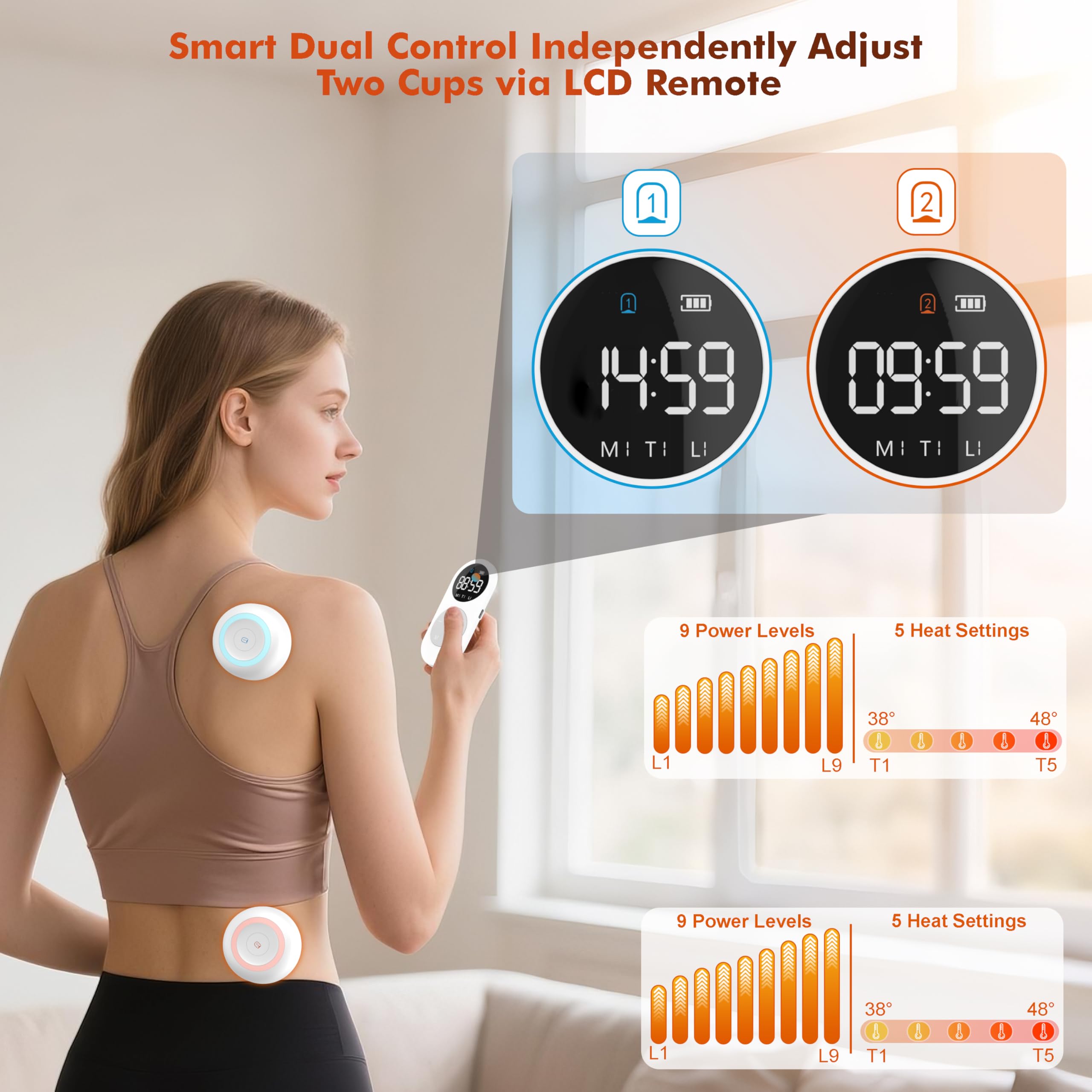 Wobrikosee adjustable intensity and heating for personalized comfort.