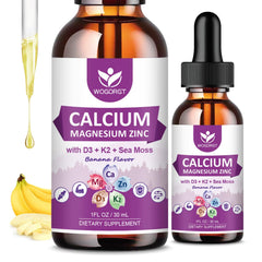 WOGORGT calcium citrate bottle shows the 1000mg formula for daily bone support.
