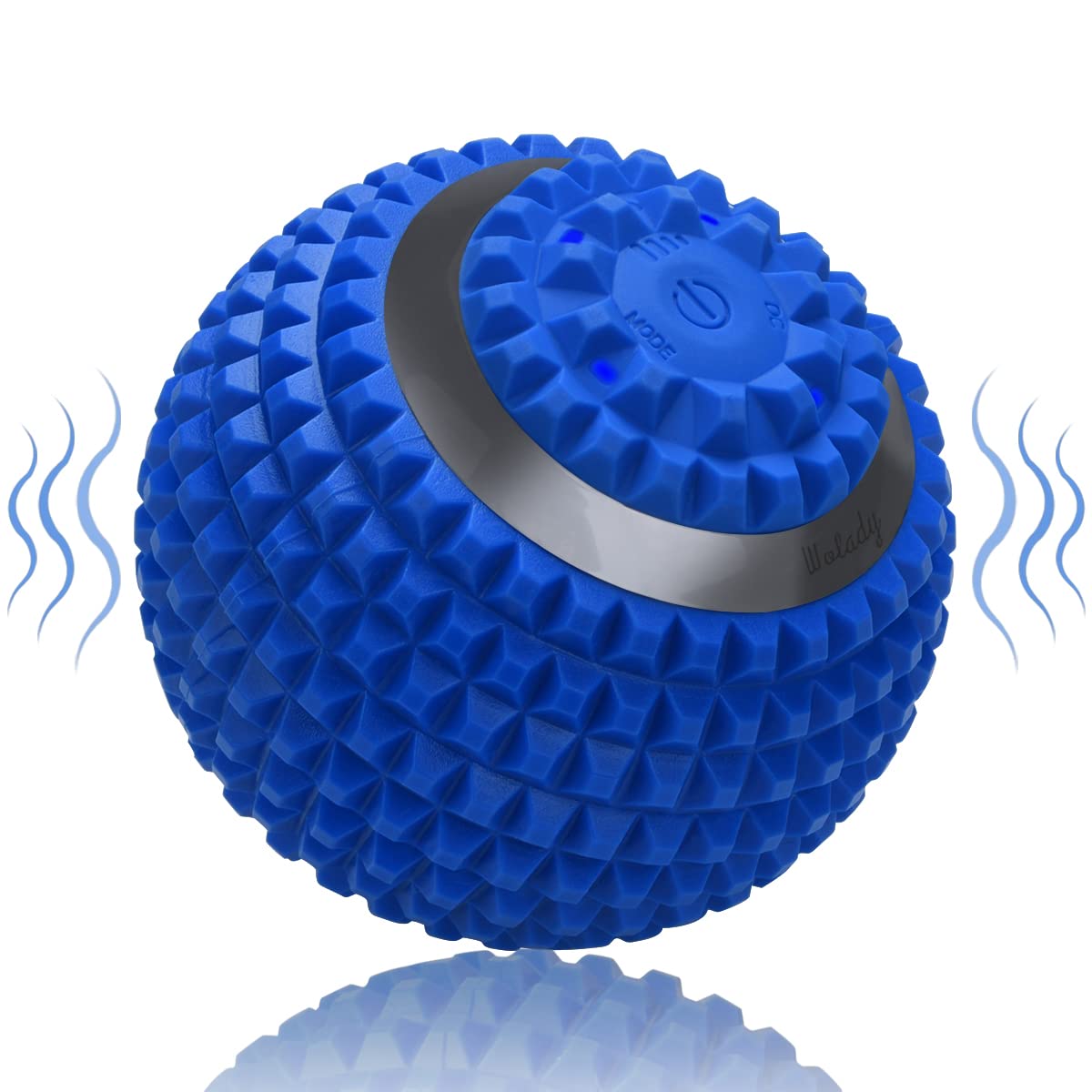 Wolady vibrating massage ball with four speeds for deep muscle release.