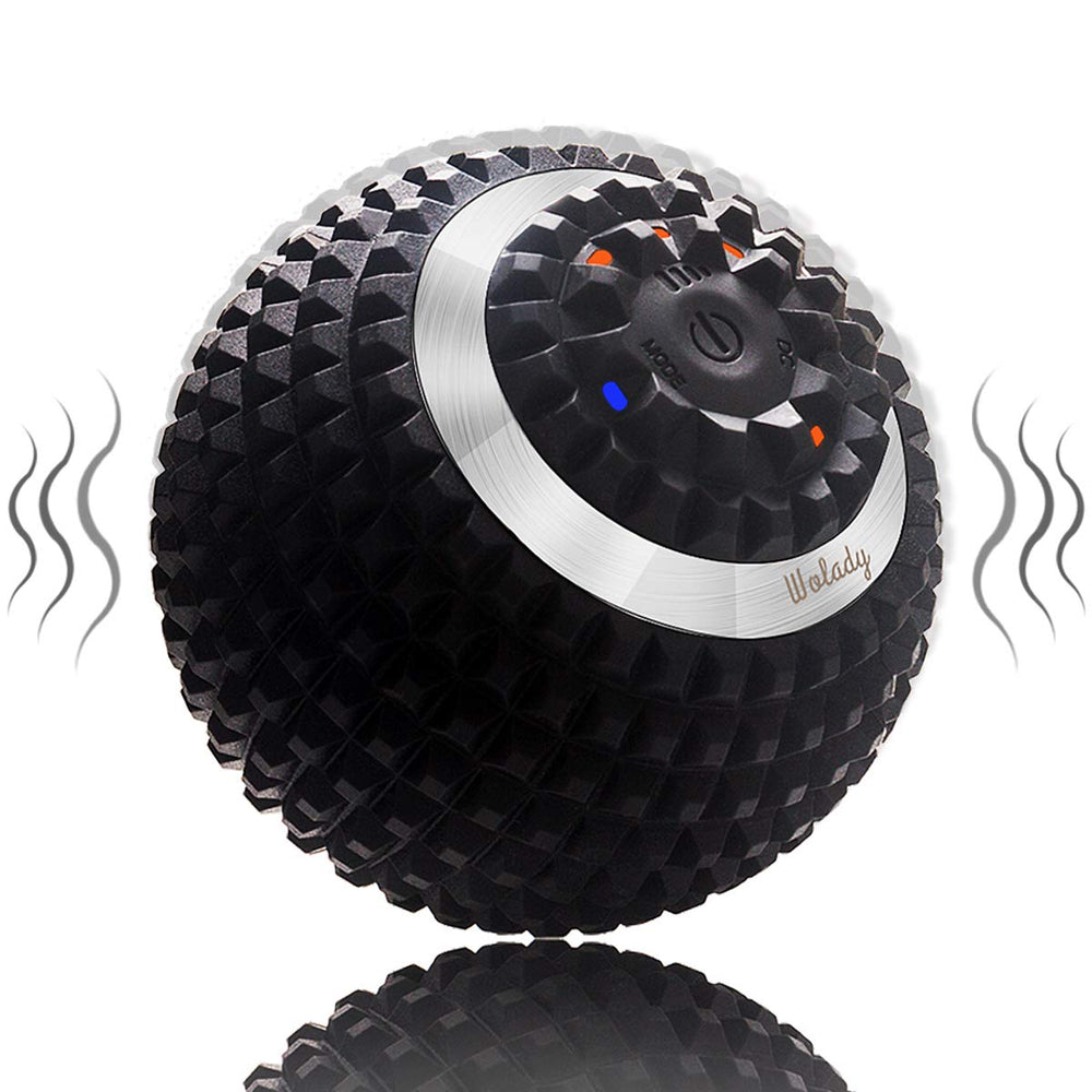 Wolady vibrating massage ball front view for deep tissue relief.