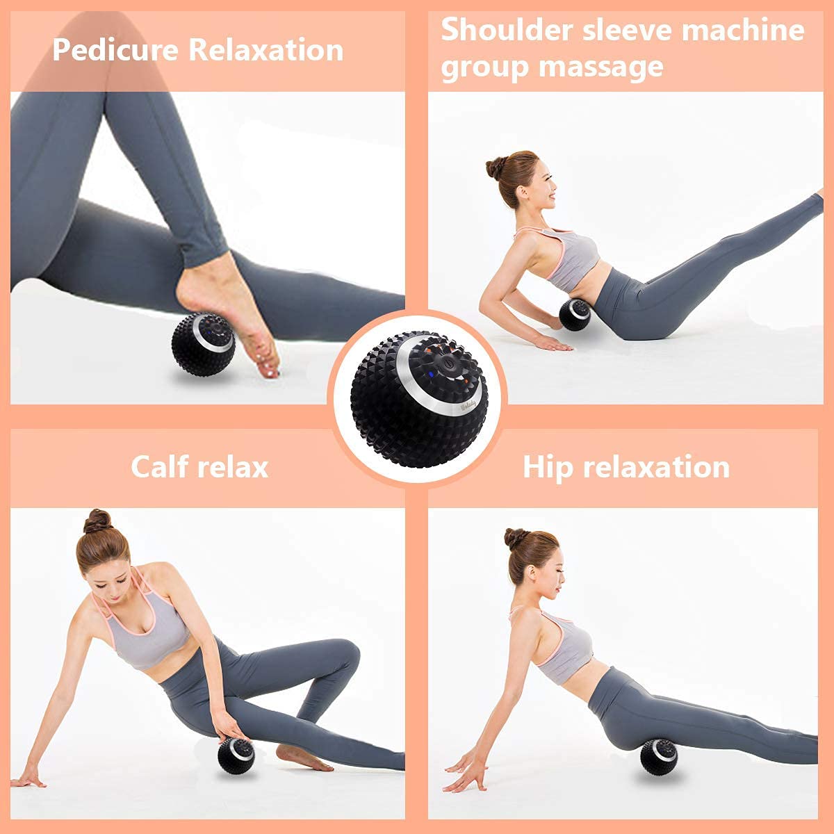 Wolady portable massage ball with carry bag for travel.