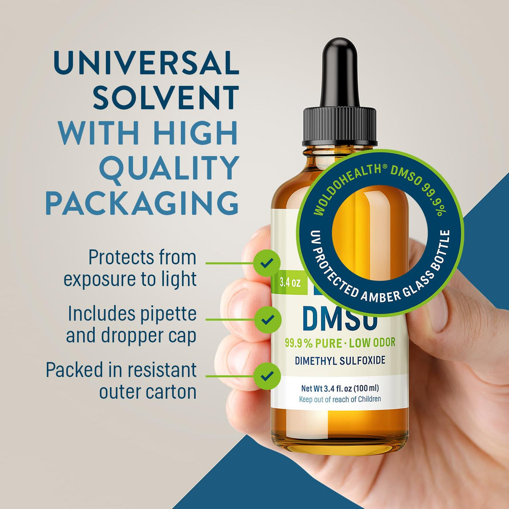 WoldoHealth DMSO FT-IR verification report confirming high purity standards