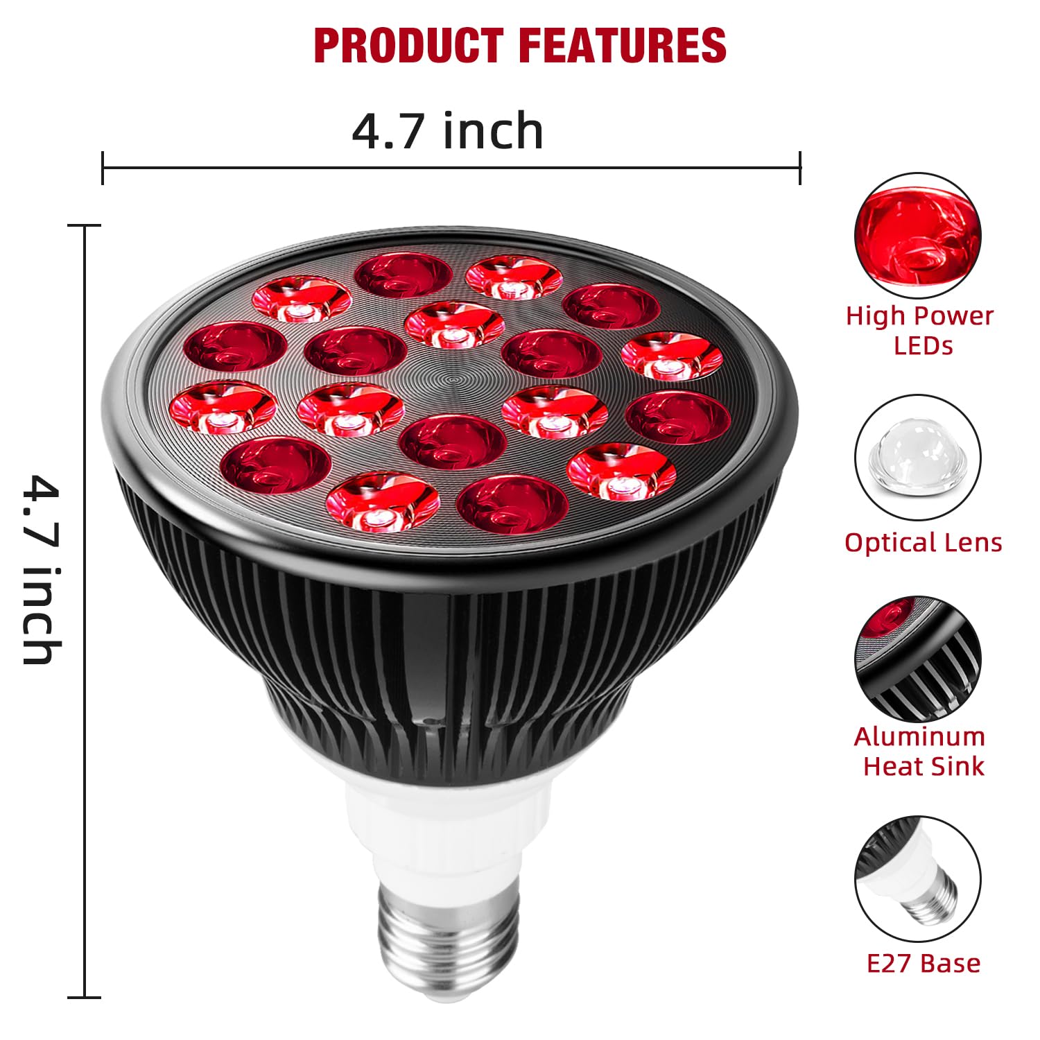 wolezek lamp holder with heat sink ensuring stable setup