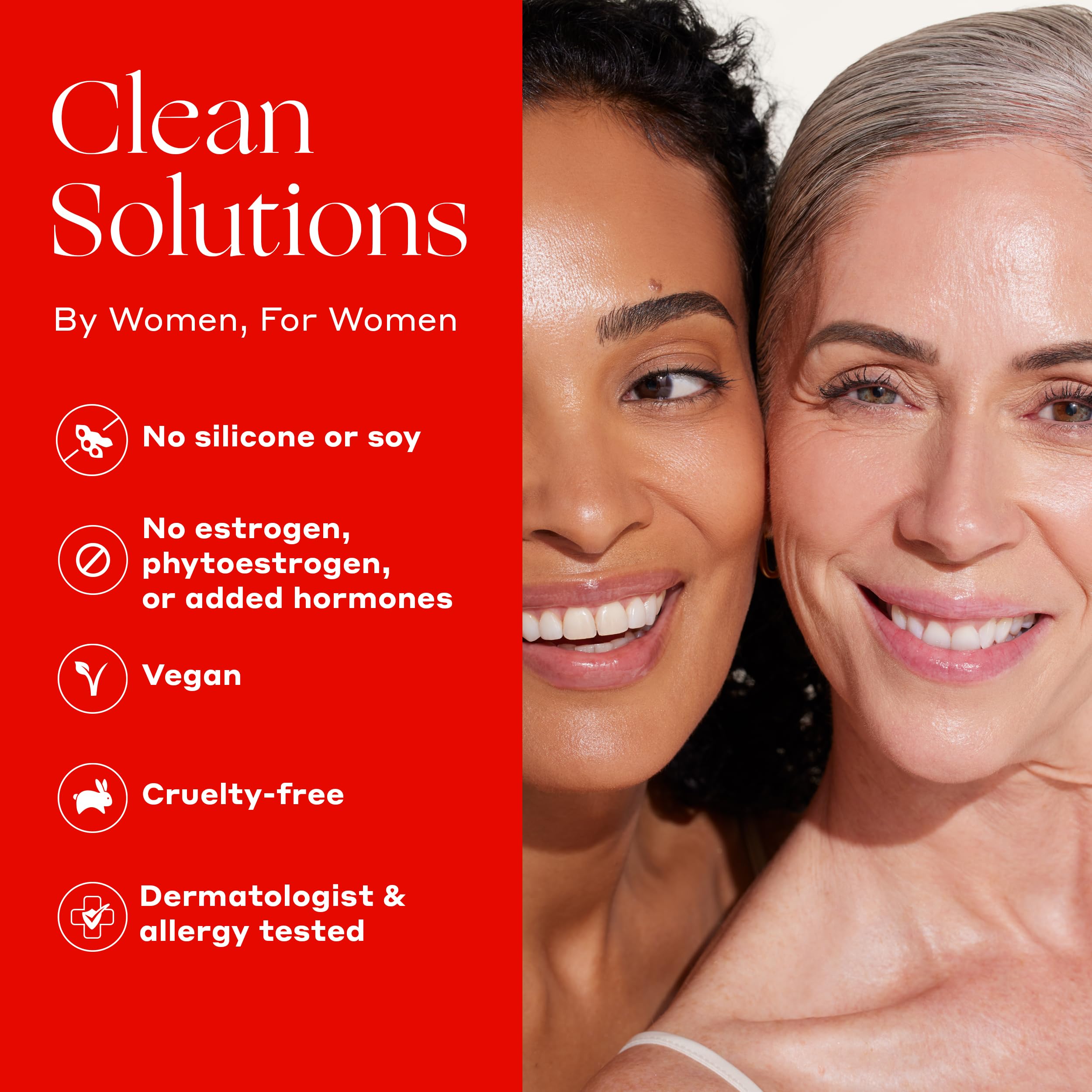 Gel absorbs quickly without greasiness for Womaness Daily V Soothe.