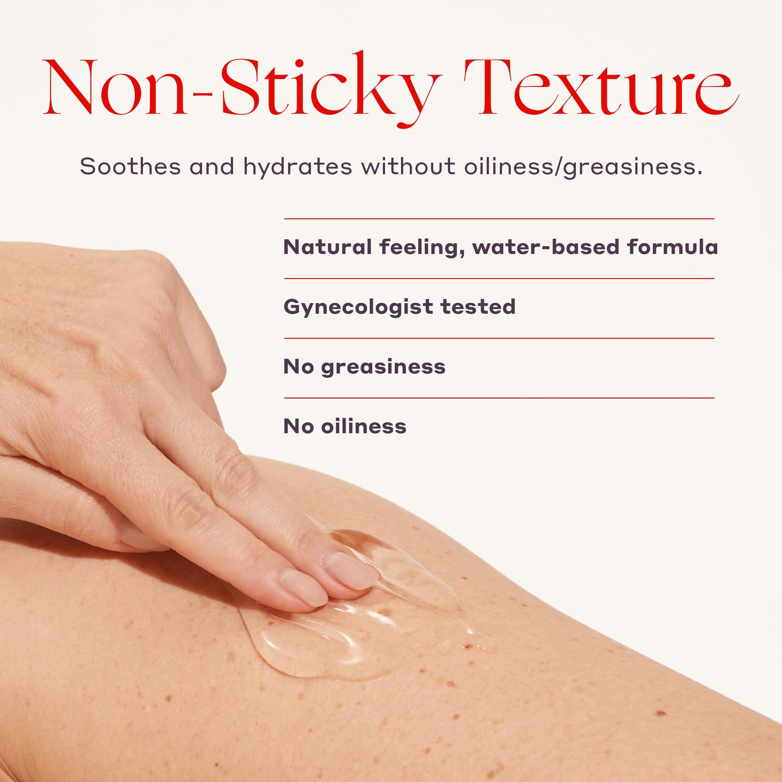 Silicone-free formula of Womaness Daily V Soothe supports sensitive skin.
