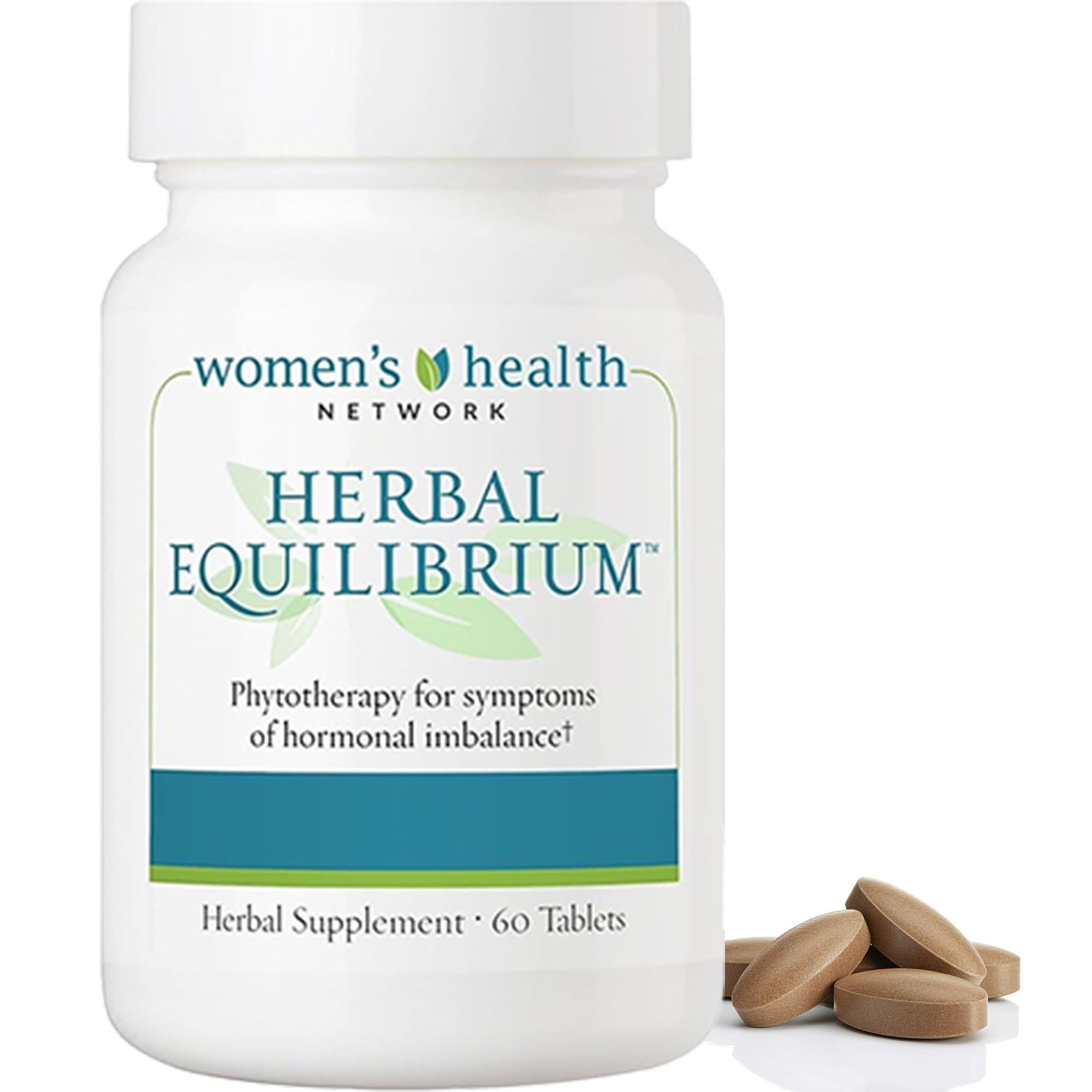 Herbal Equilibrium bottle front offers convenient daily hormonal support