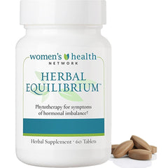 Herbal Equilibrium bottle front offers convenient daily hormonal support