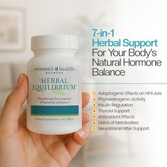 Herbal Equilibrium capsules closeup highlights easy daily intake