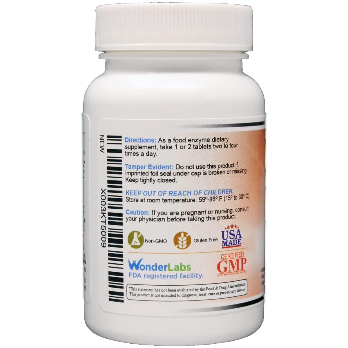 Wonder Laboratories pancreatina: ayuda a la digestión de carbohidratos