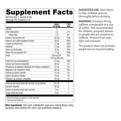 WonderSlim FAST BOOST orange powder dissolving in cold water for hydration