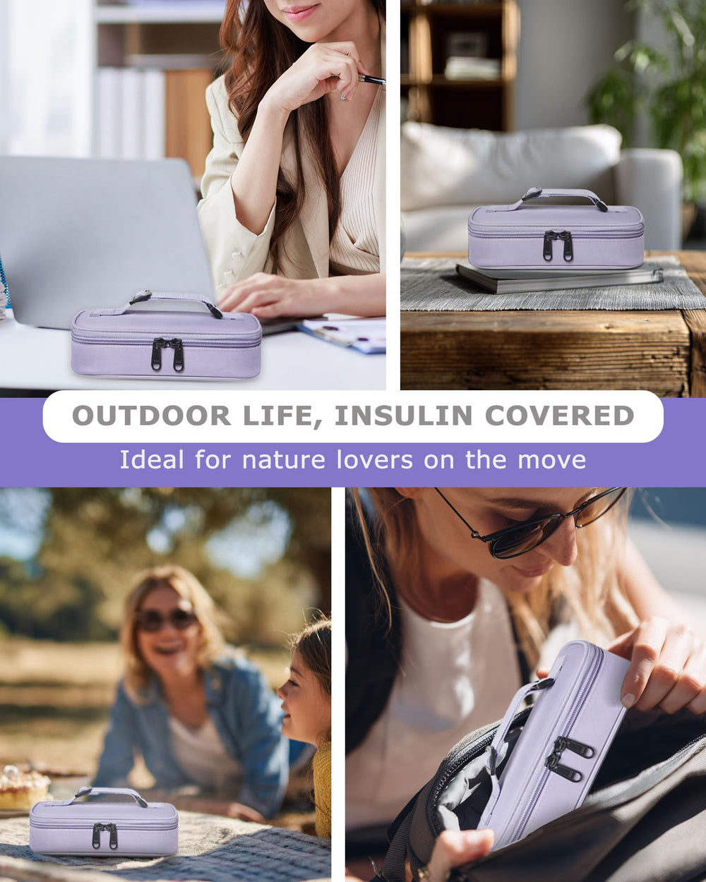 WOODAKE easy-grip handle for convenient carrying during trips