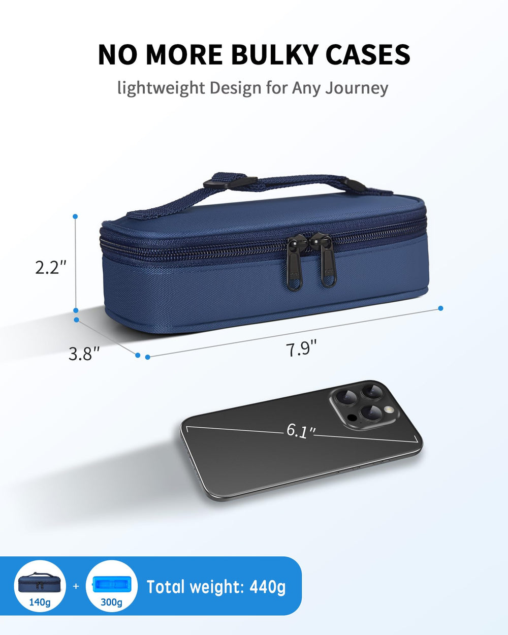 Inside mesh pocket keeps pens and small items neatly stored