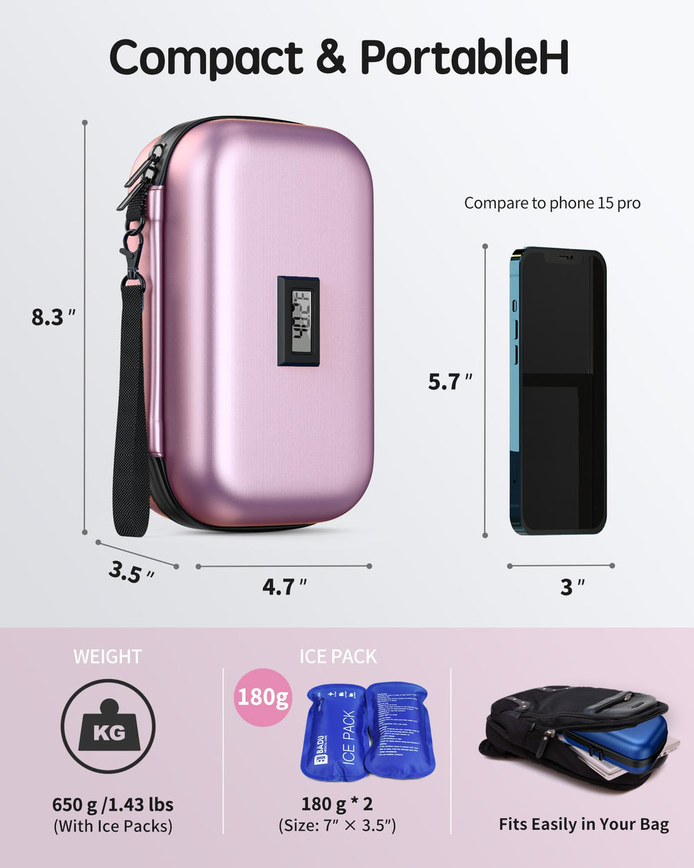 WOODAKE includes two ice packs, manual, and gift box for safe storage
