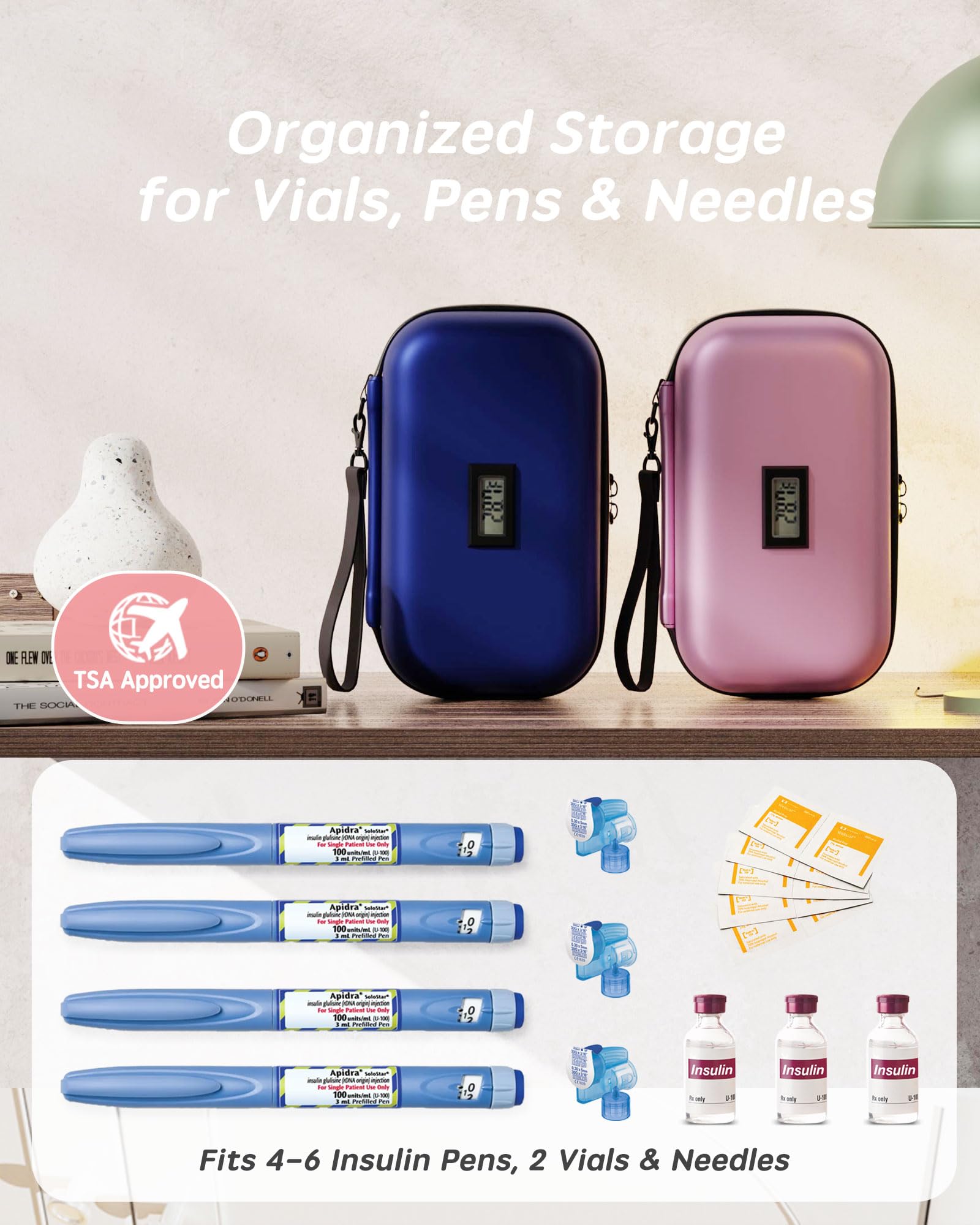 WOODAKE portable design fits backpacks or luggage for easy transport