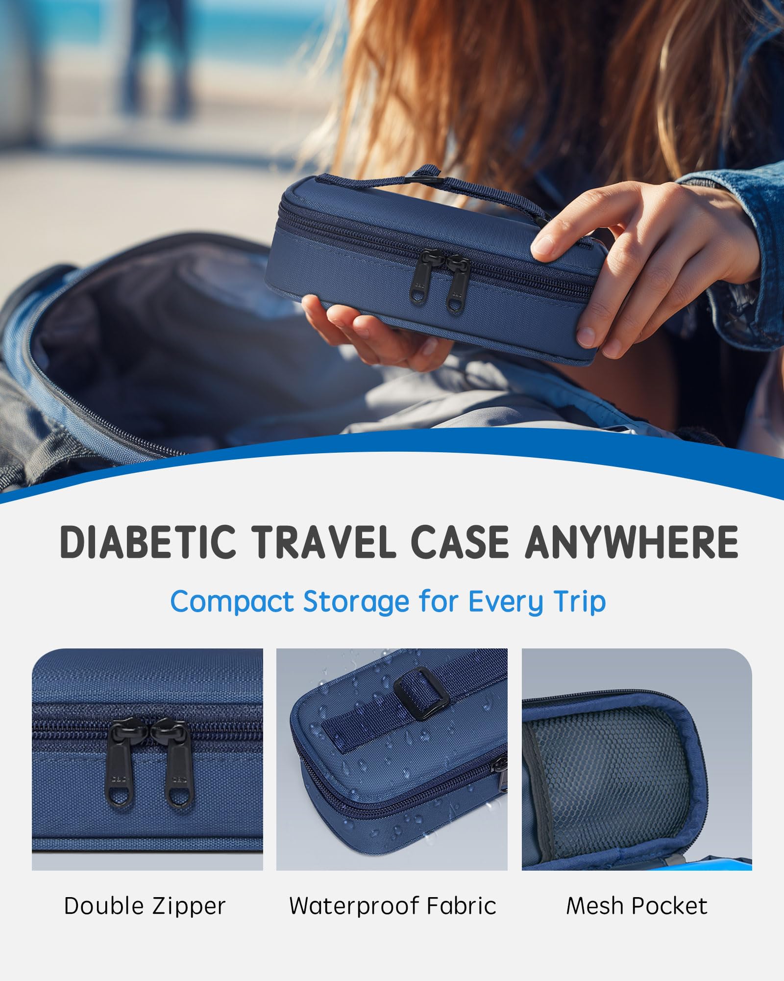 Ideal for camping or hiking, keeps meds ready on outdoor adventures
