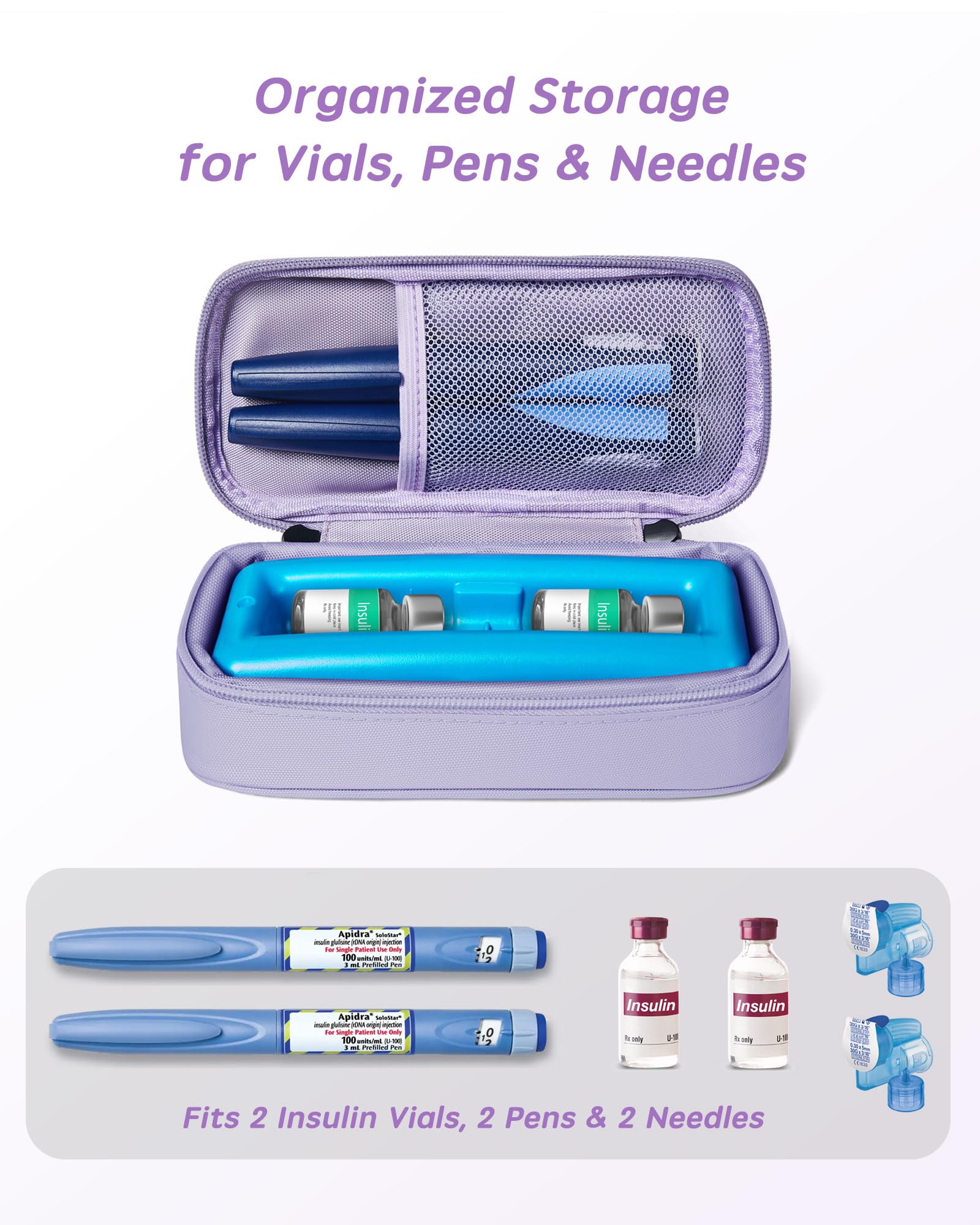 WOODAKE TSA-approved insulin cooler ready for air travel