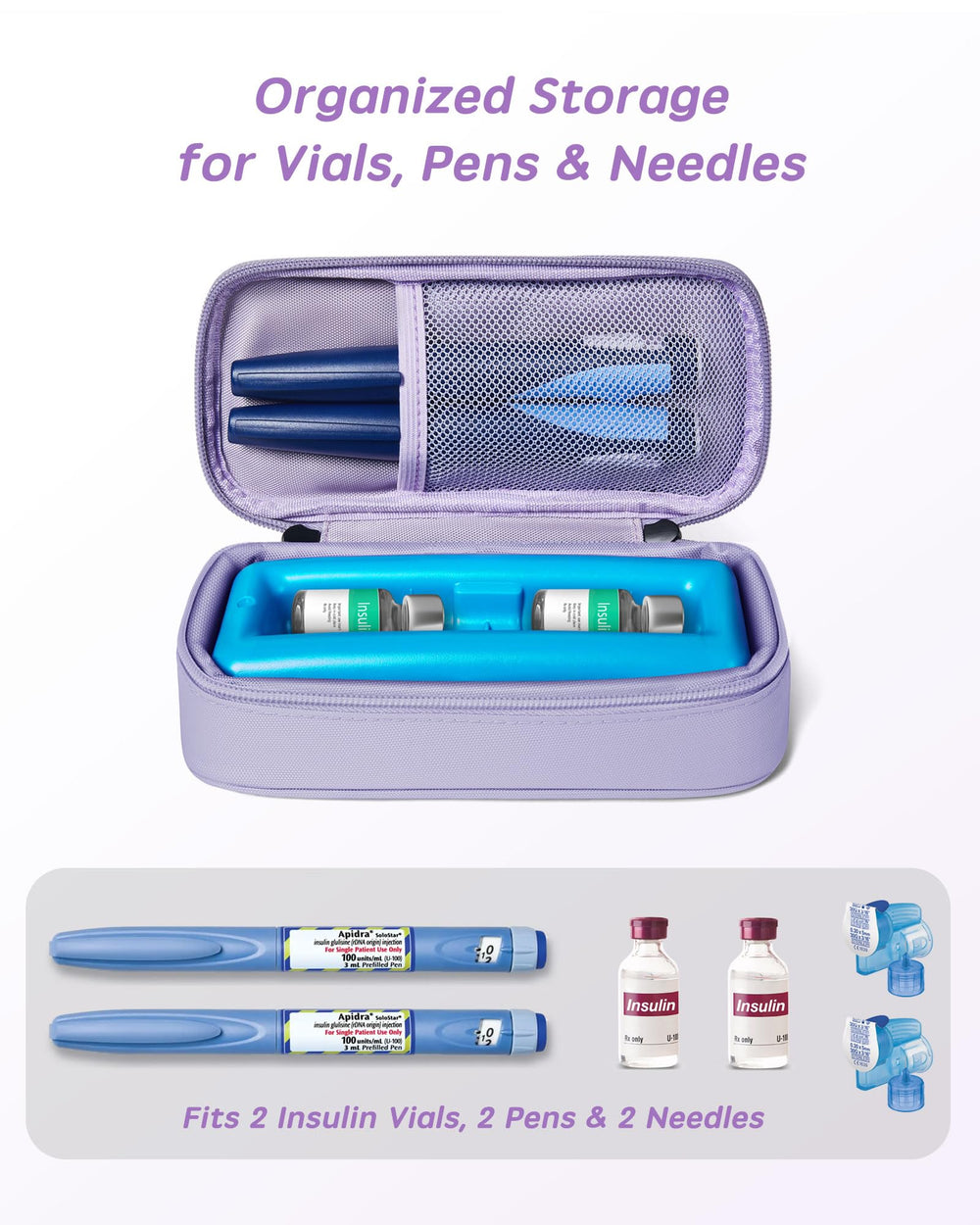 WOODAKE TSA-approved insulin cooler ready for air travel