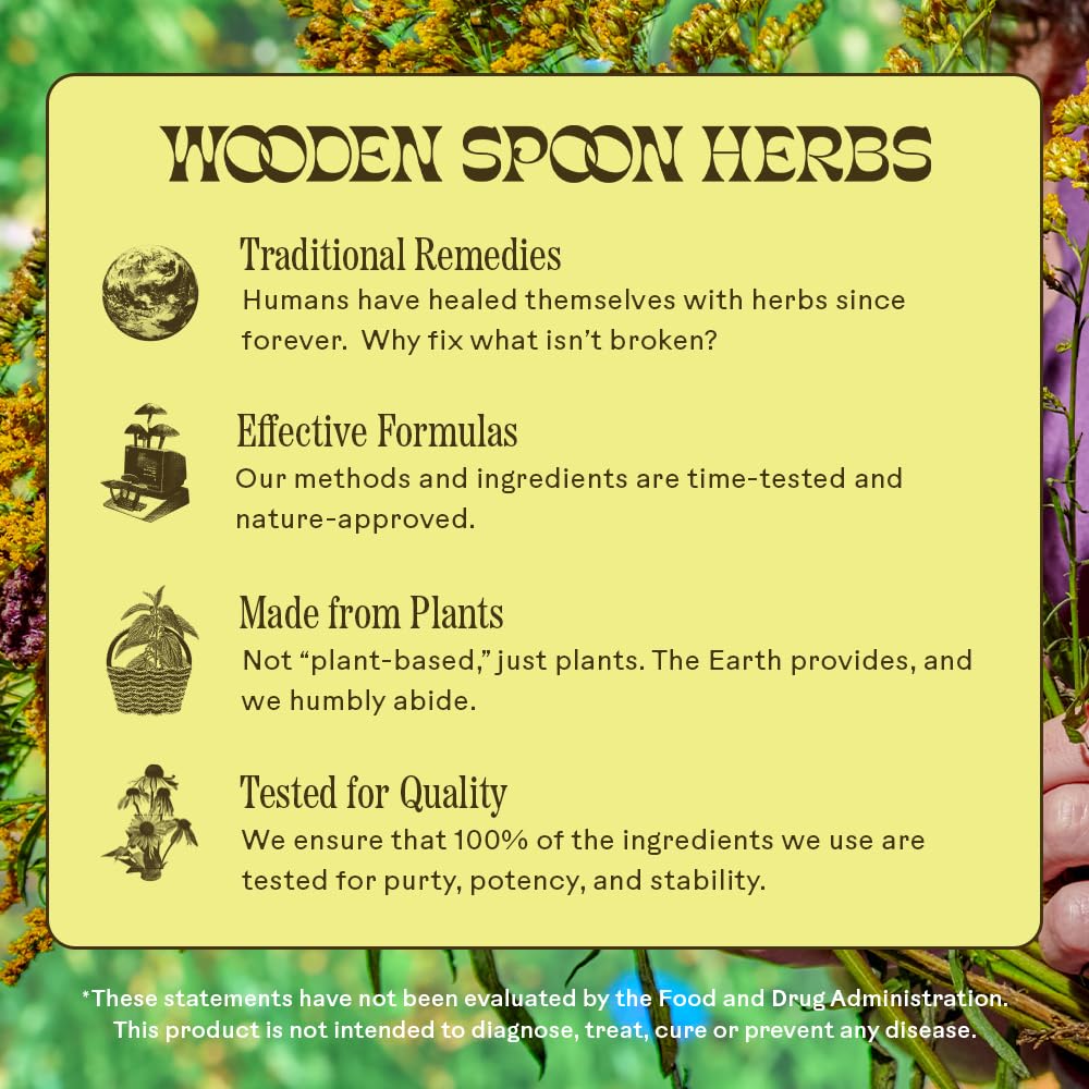 Wooden Spoon Herbs Magic Magnesium ingredients panel shows vegan and gluten-free formula.