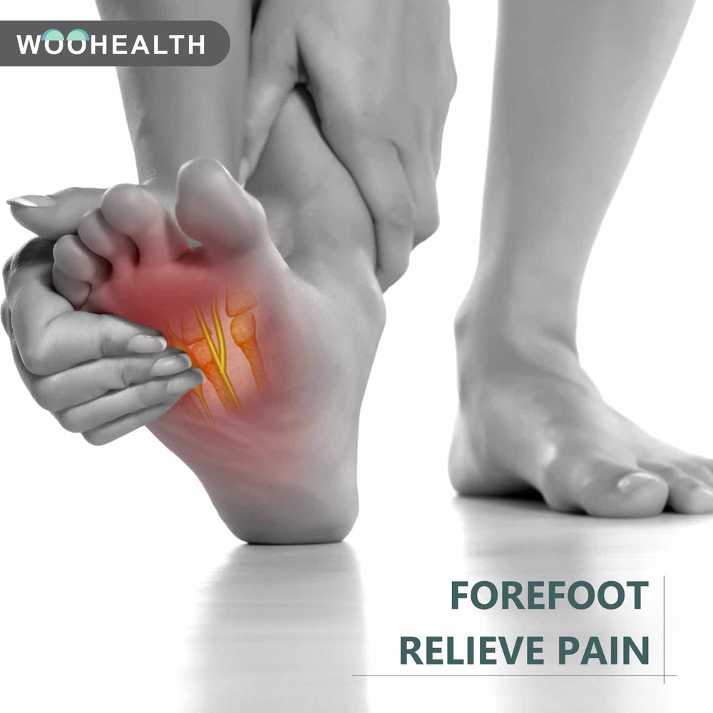 WOOHEALTH forefoot cushion pad shown for comfortable daily wear.