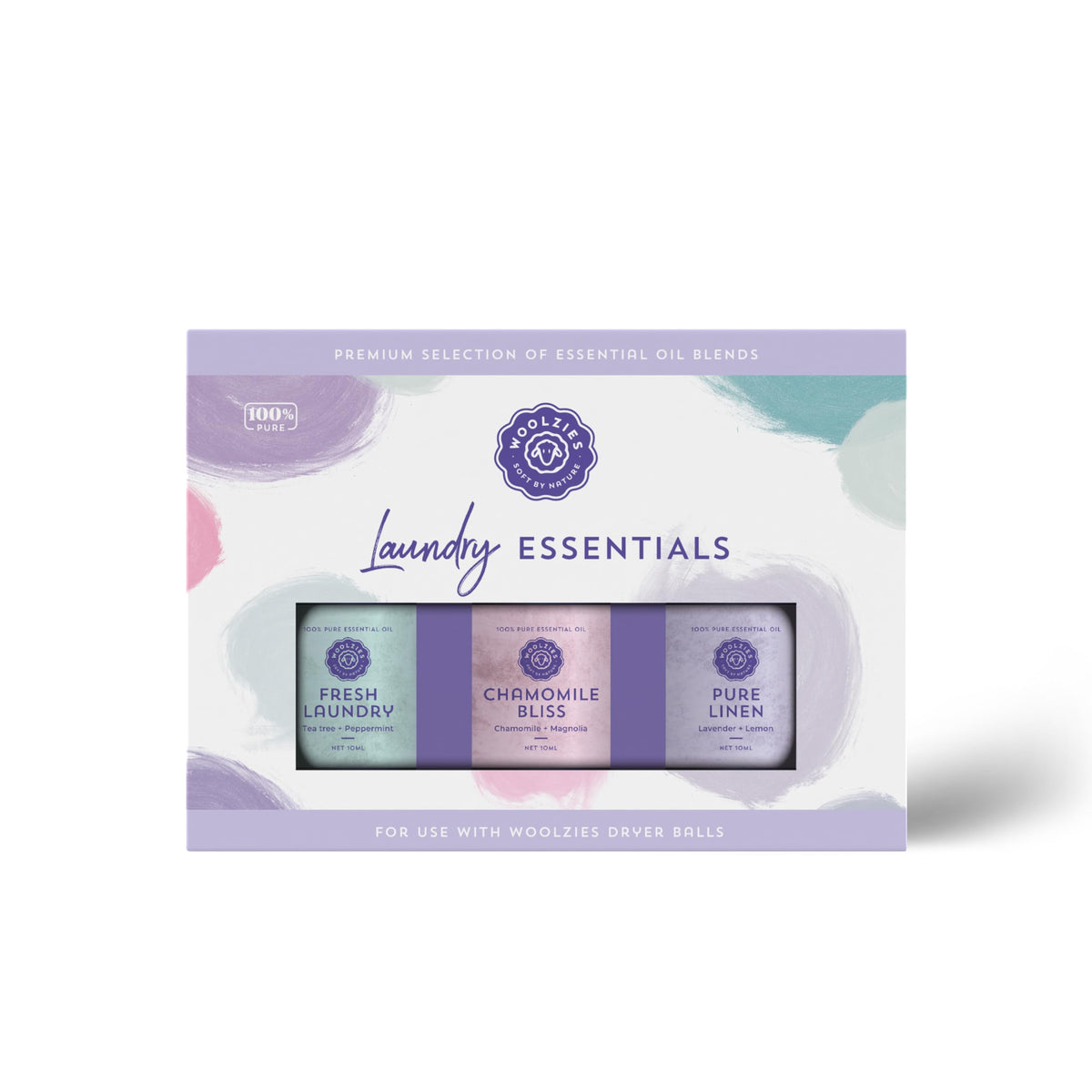 Woolzies Fresh Laundry 10ml bottle for everyday clothes scenting.