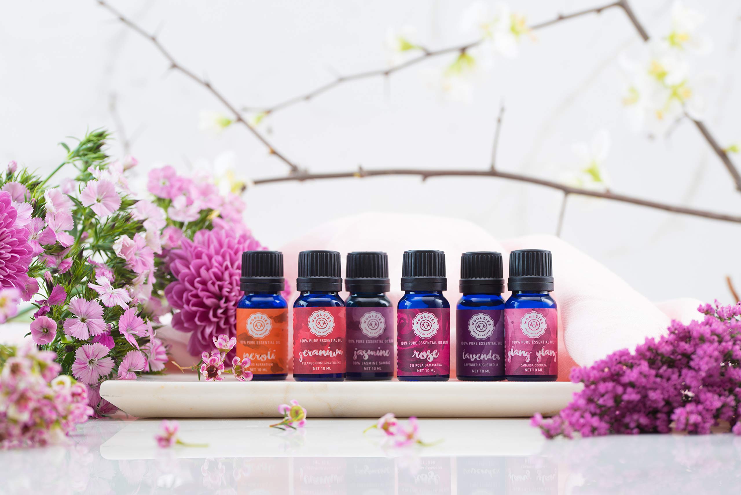 Woolzies Rose Oil drip-free pour for easy handling and measuring.