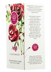 Woolzies Rose Oil massage oil ideal for soothing neck and shoulders.
