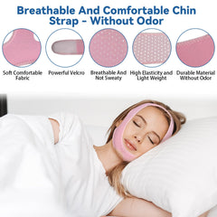 WOOWME chin strap uses breathable material to keep skin cool and comfortable.
