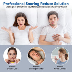 WOOWME chin strap for CPAP-friendly design fits securely with CPAP gear.