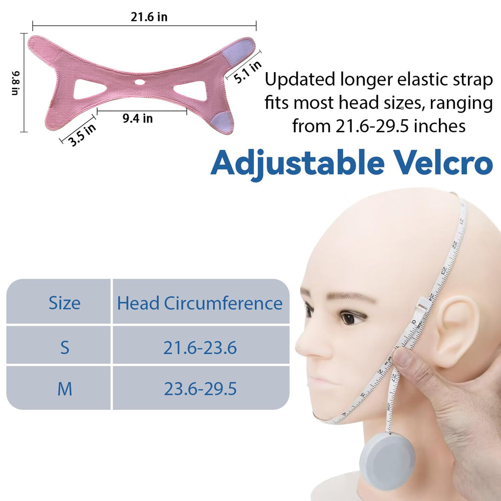 WOOWME chin strap is easy to wear with ear holes and simple Velcro fasteners.