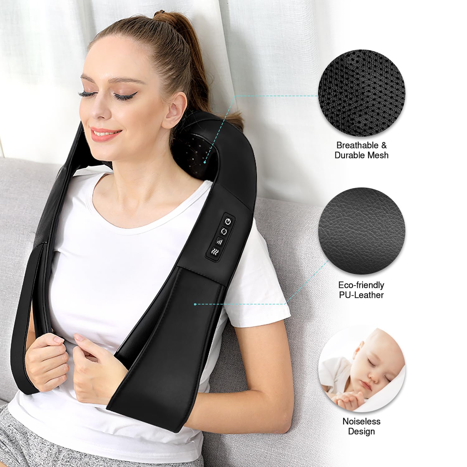 WOQQW ergonomic massage area for full body relief at the desk