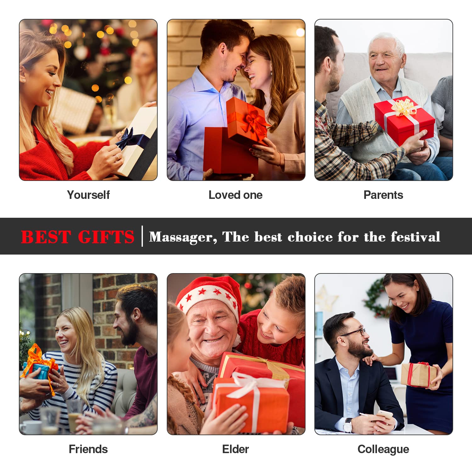 WOQQW gift-ready packaging presents a thoughtful massager gift