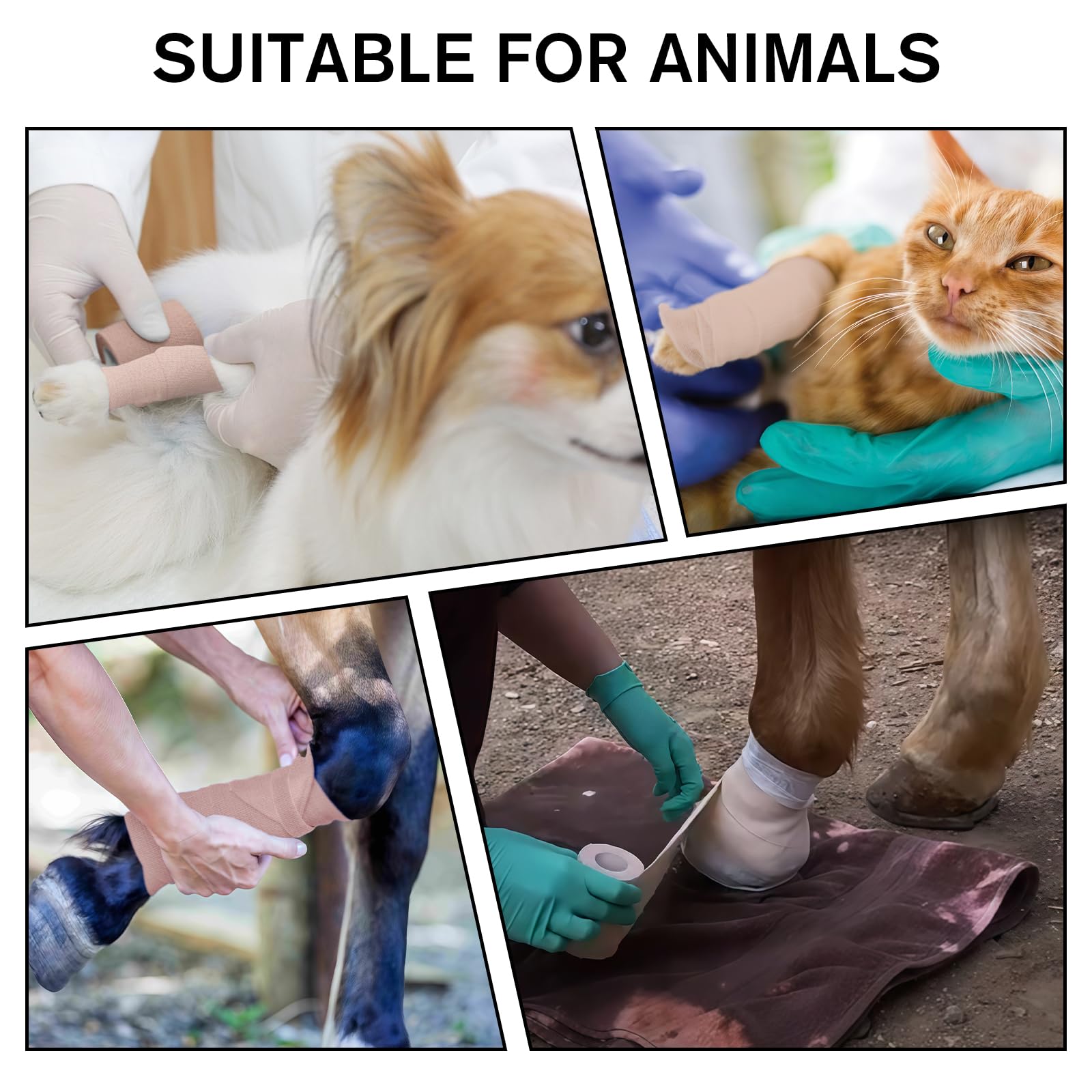 Worive elastic tape ideal for pets and horses to wrap areas