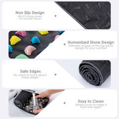 Worive long acupressure mat in entryway supports gentle foot therapy while you move