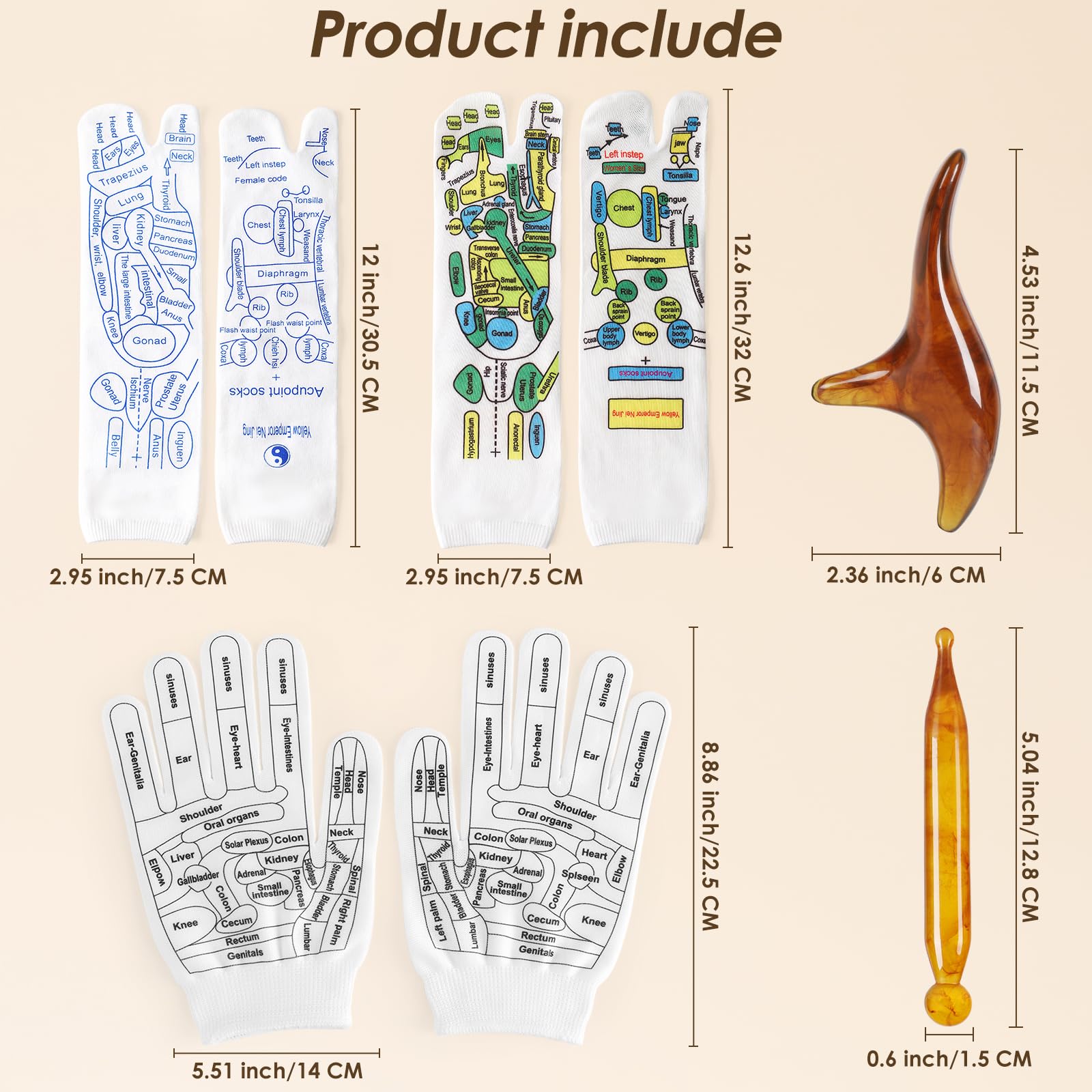Worive massage gloves used to target foot and hand reflex zones