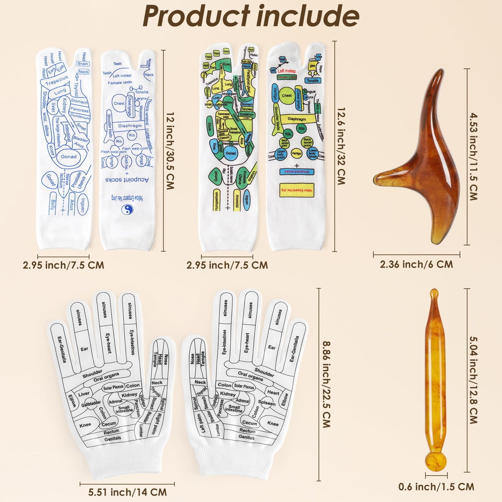 Worive massage gloves used to target foot and hand reflex zones