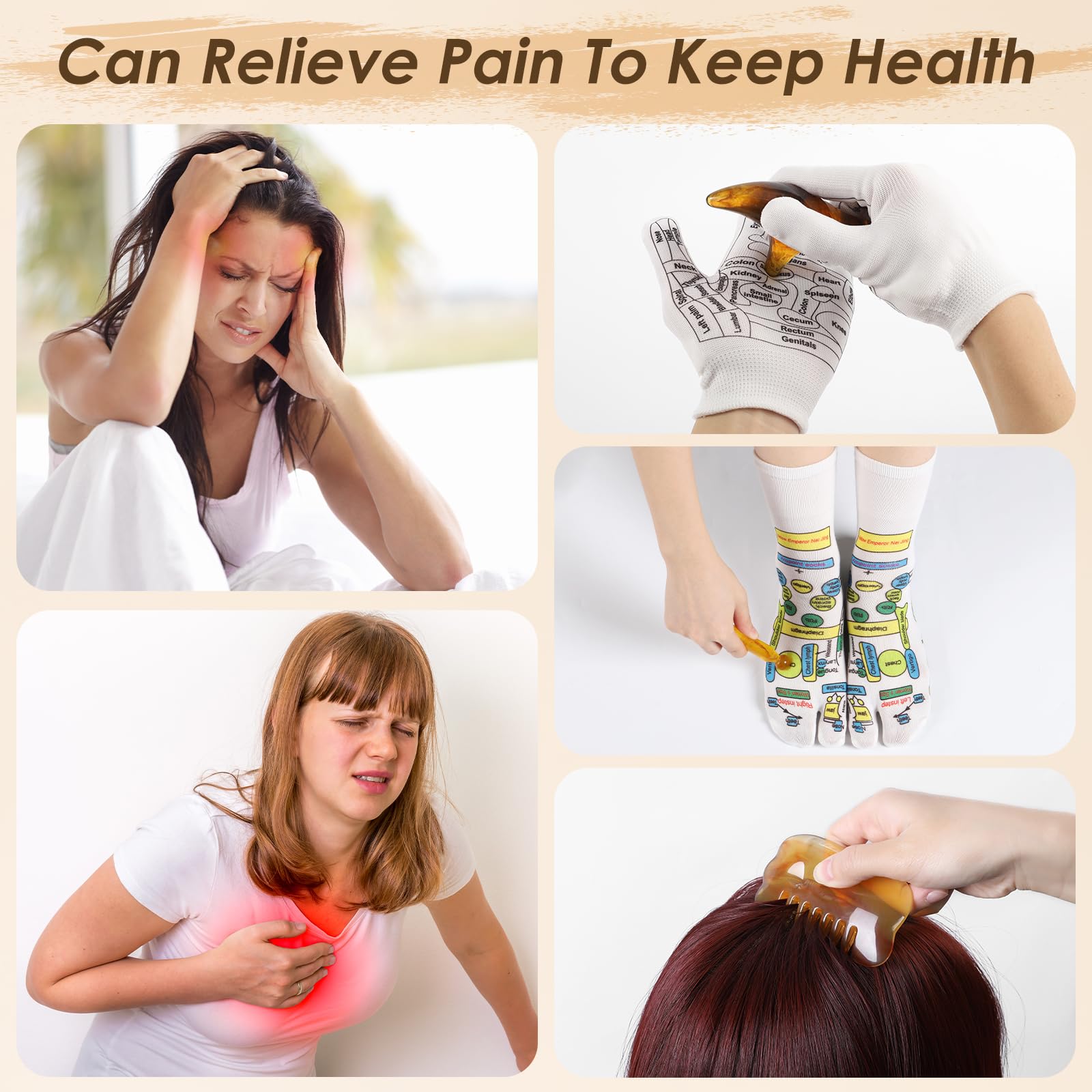 Worive reflexology gloves and tools set for convenient point stimulation