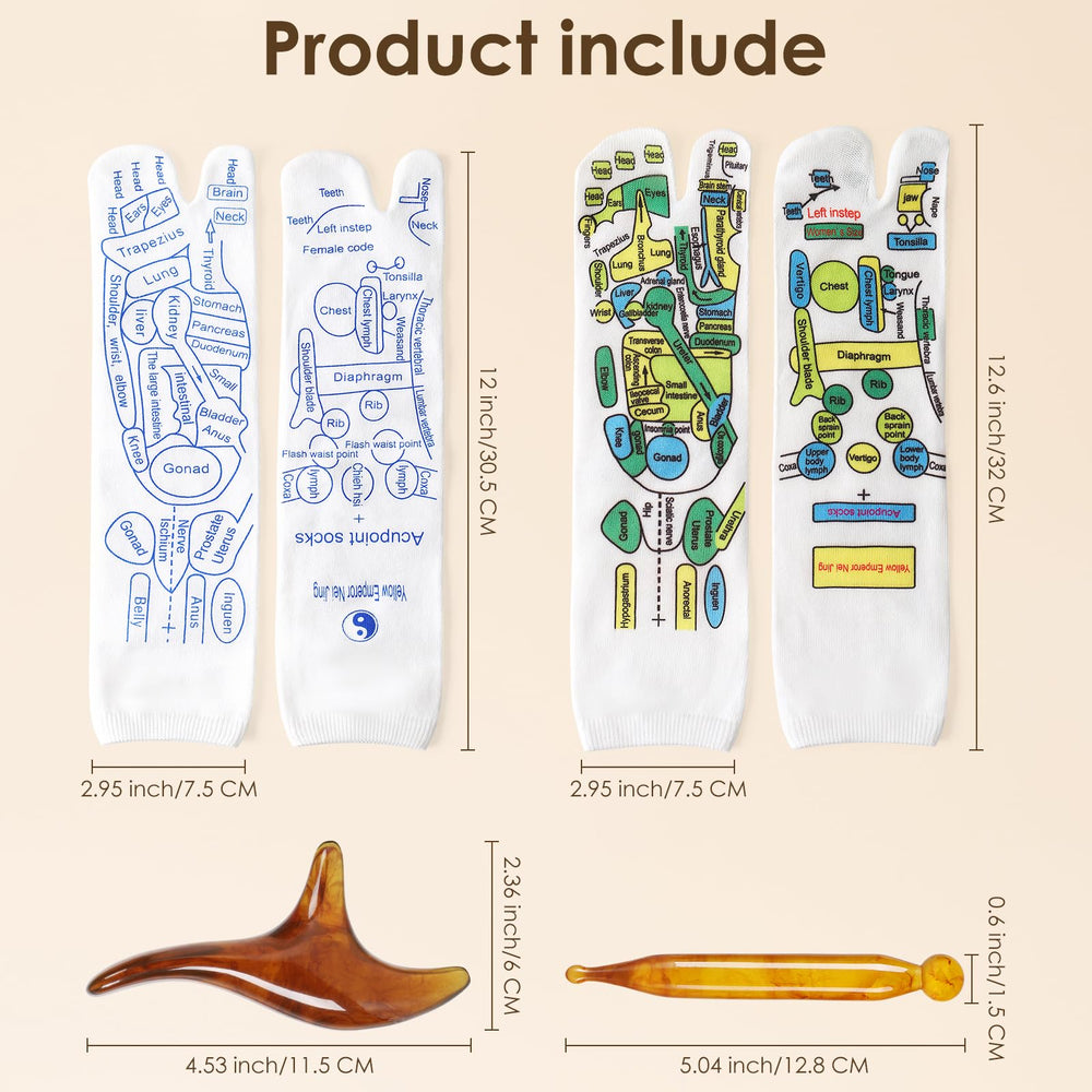 Worive reflexology socks set massage pen closeup for precise pressure
