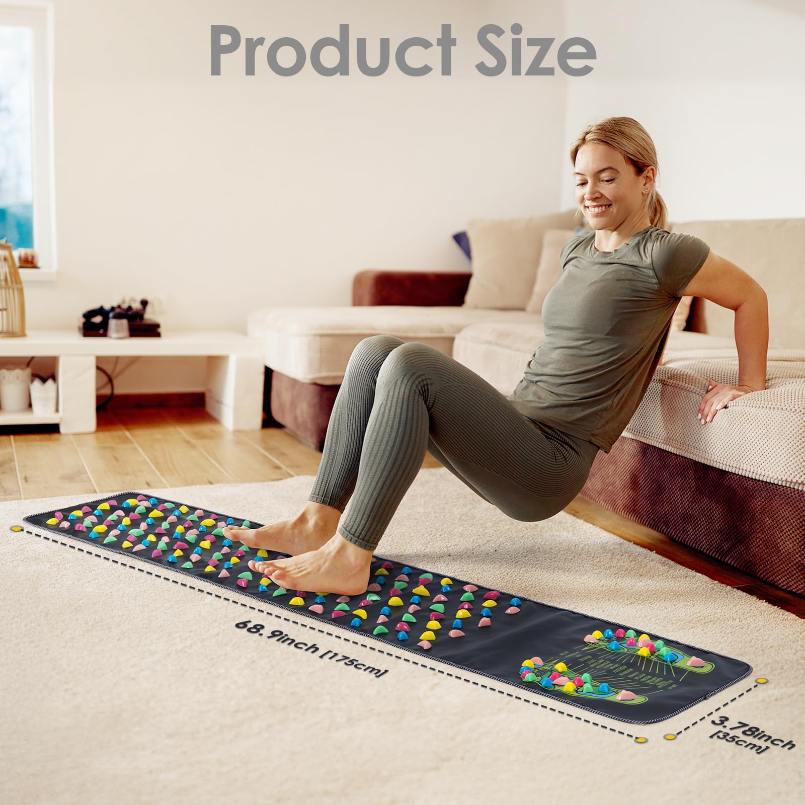 Worive reflexology stones positions allow customized comfort during routines
