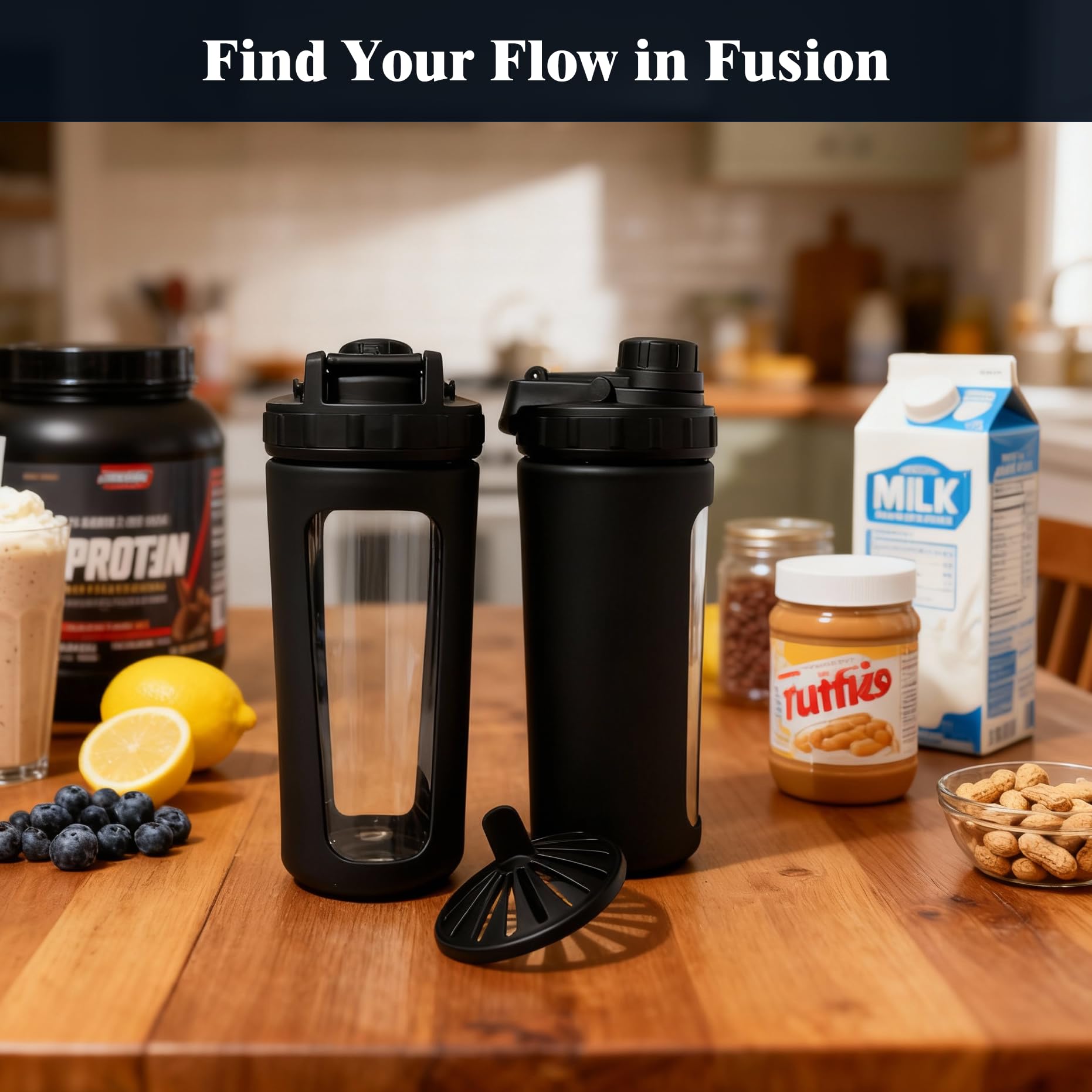 WORKOUT BW BYLWORKOUT 26oz capacity supports daily hydration and post-workout nutrition.