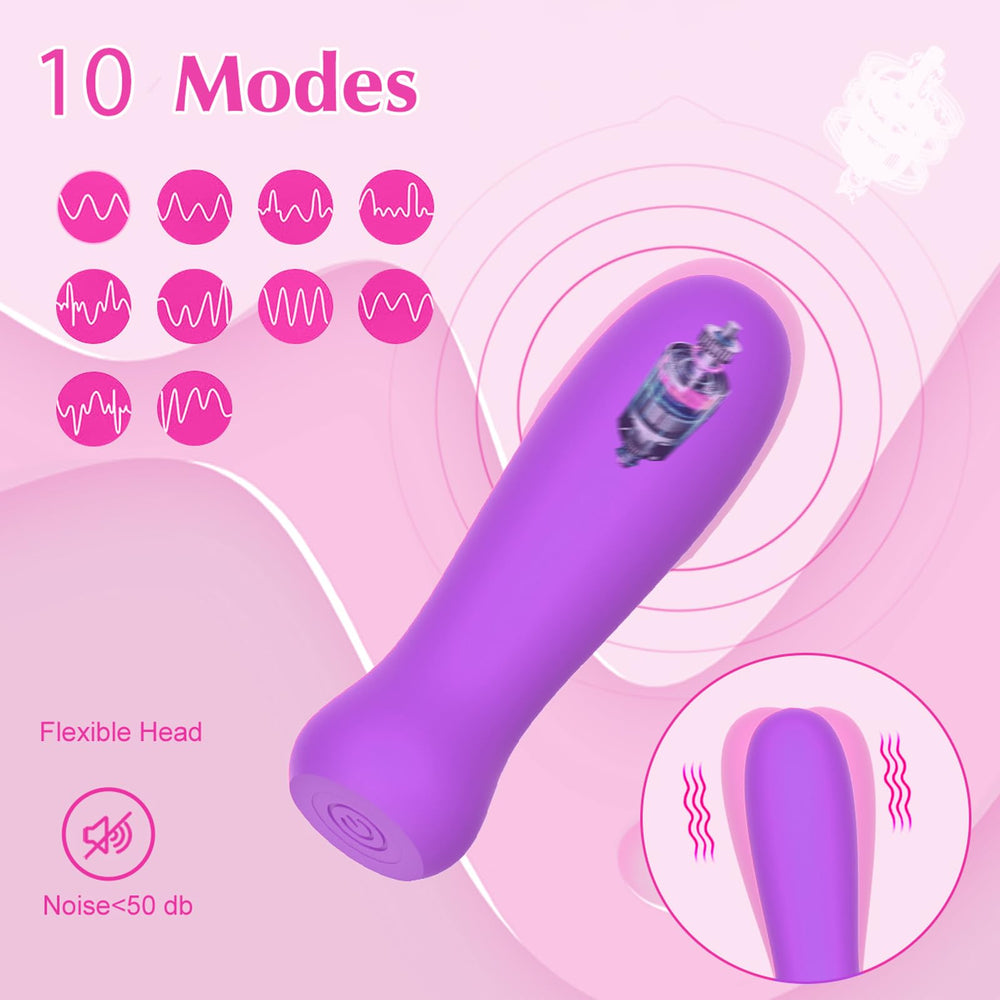 Workout handheld massager purple ergonomic handle close-up for control.