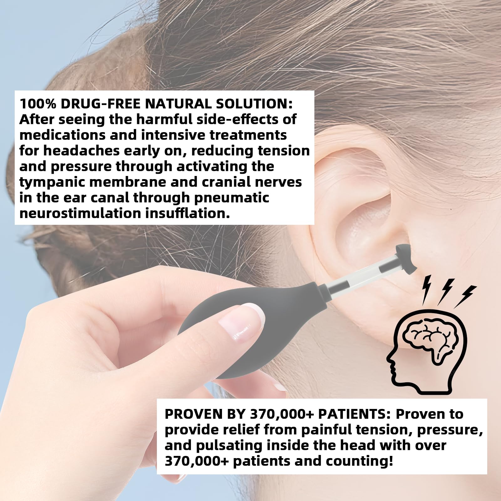 Worochi soft silicone ear plug closeup for gentle, comfortable fit.