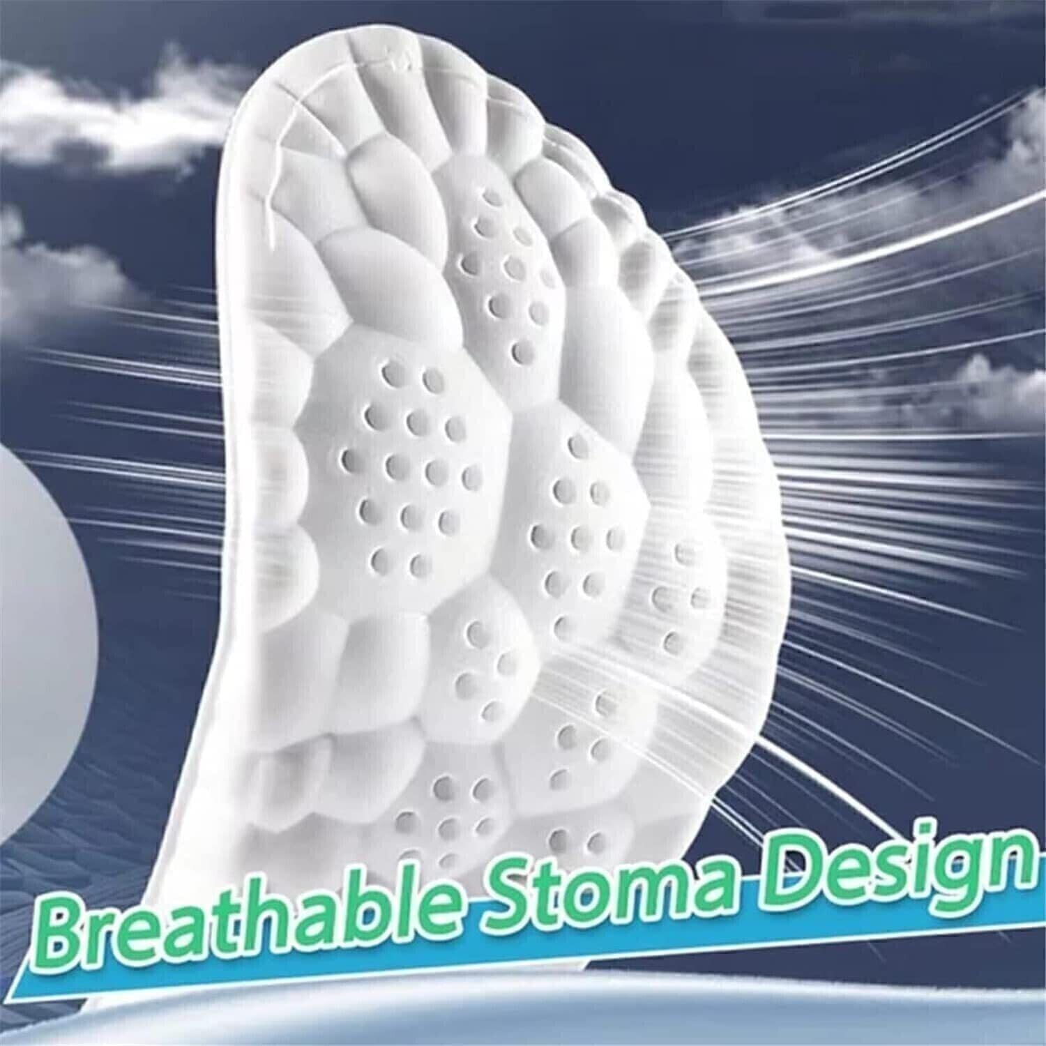 Worzwin 4D Cloud Insole arch support section maintains natural foot shape for comfort