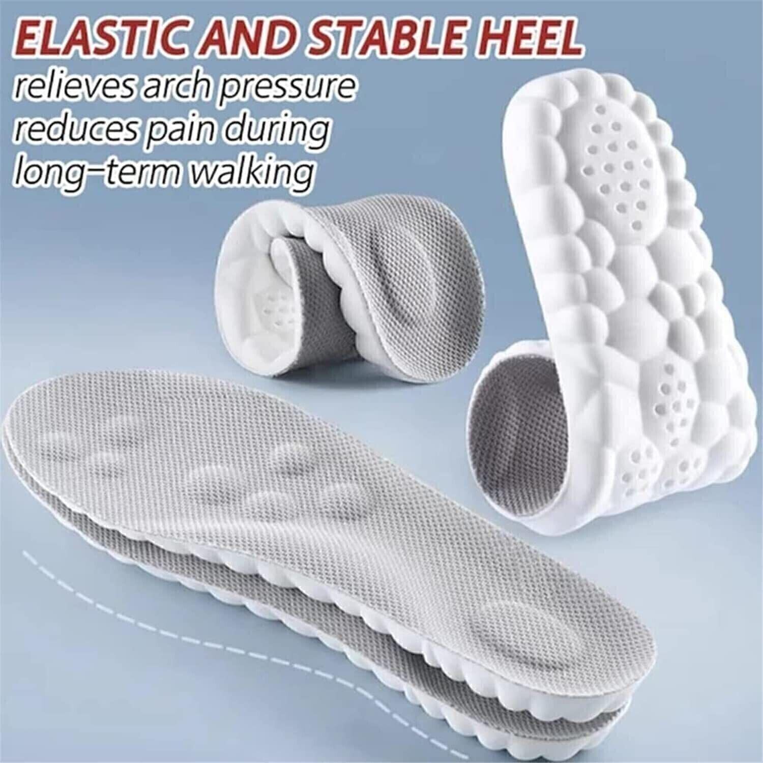 Worzwin 4D Cloud Insole fits in any shoes, boots, or slippers for versatile wear